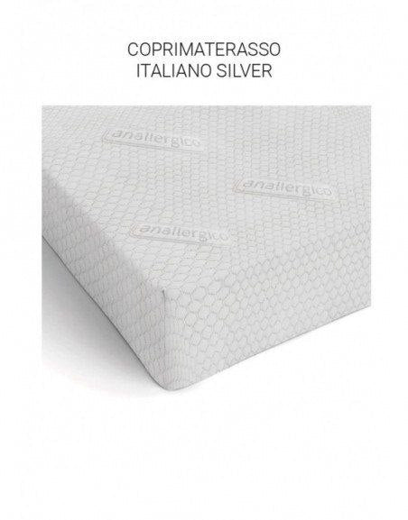 Italian Silver mattress cover 1 and a half square