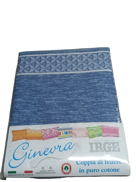 Irge Pair of Ginevra pillowcases in various assorted colours