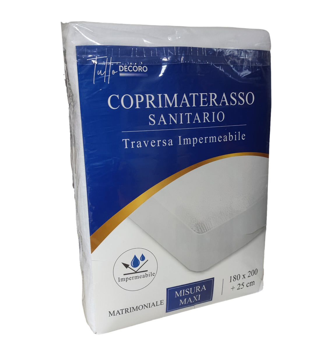 Coprimaterasso sanitario matrimoniale traversa impermeabile antiacaro