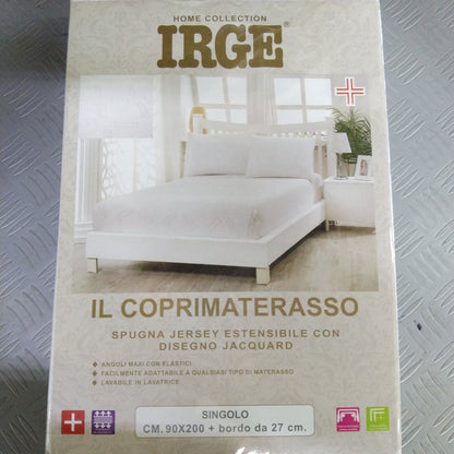 Single mattress cover with sponge MADE IN ITALY