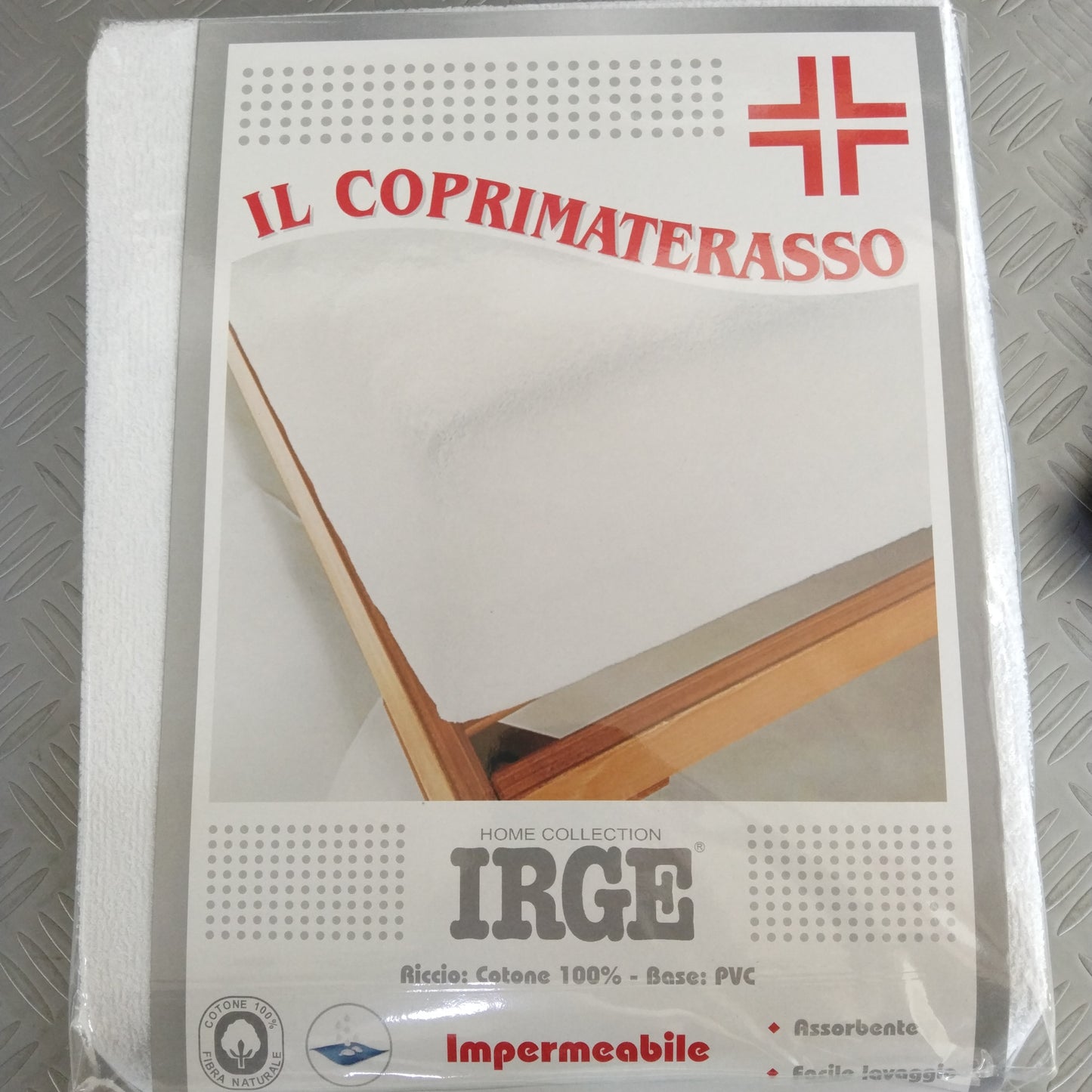 Irge pvc mattress cover 1 square made in italy waterproof plasticized